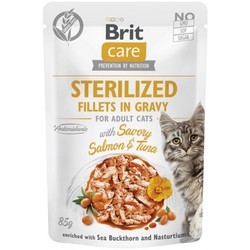 Корм для кошек Brit Care Sterilized Fillets in Gravy Salmon\/Tuna 85 g