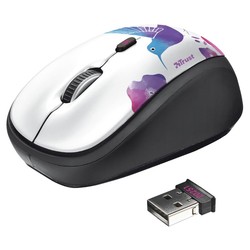Мышка Trust Yvi Wireless Mini Mouse (белый)