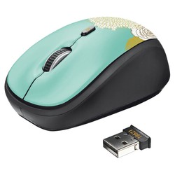 Мышка Trust Yvi Wireless Mini Mouse (бирюзовый)