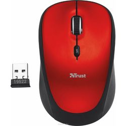 Мышка Trust Yvi Wireless Mini Mouse (красный)