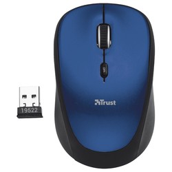 Мышка Trust Yvi Wireless Mini Mouse (синий)