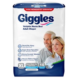 Подгузники (памперсы) Giggles Adult Diapers XL \/ 10 pcs