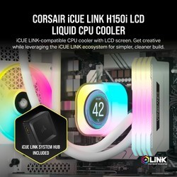 Системы охлаждения Corsair iCUE LINK H150i LCD White