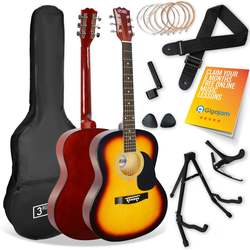 Акустические гитары 3rd Avenue Full Size Acoustic Guitar Premium Pack