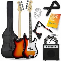 Электро и бас гитары 3rd Avenue Full Size Electric Bass Guitar Pack