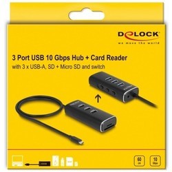 Картридеры и USB-хабы Delock 64234