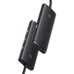Картридеры и USB-хабы BASEUS Lite Series 4-in-1 USB-C to 4xUSB-A\/USB-C 2m