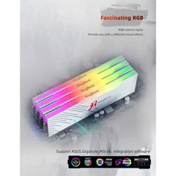 Оперативная память Kingbank SharpBlade RGB DDR4 2x16Gb KBSB4000W16X2