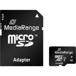 Карты памяти MediaRange microSDXC UHS-I Class 10 with Adapter 128&nbsp;ГБ