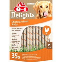 Корм для собак 8in1 Delights Chicken Twisted Sticks 35&nbsp;шт