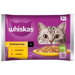 Корм для кошек Whiskas 1+ Poultry Feasts in Gravy 4 pcs