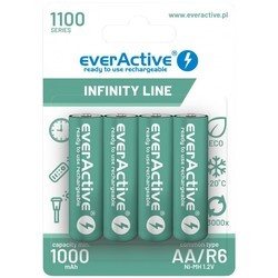 Аккумуляторы и батарейки everActive Infinity Line 4xAA 1100 mAh