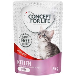 Корм для кошек Concept for Life Kitten Jelly Pouch Beef 12 pcs