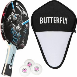 Ракетки для настольного тенниса Butterfly Timo Boll SG77 + Cover + R40+ balls 3 pcs