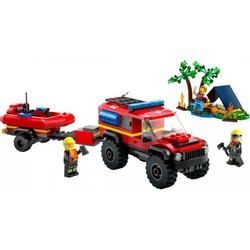 Конструкторы Lego 4x4 Fire Truck with Rescue Boat 60412