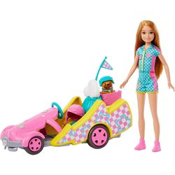 Куклы Barbie Stacie Racer Doll With Go-Kart HRM08