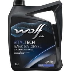 Моторные масла WOLF Vitaltech 5W-40 B4 Diesel 5&nbsp;л