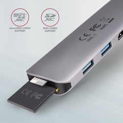 Картридеры и USB-хабы Axagon HMC-5