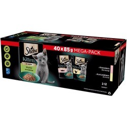 Корм для кошек Sheba Kitten Selection of Flavors in Gravy 40 pcs