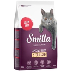 Корм для кошек Smilla Adult Sterilised Beef  10 kg