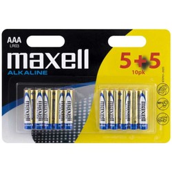 Аккумуляторы и батарейки Maxell Alkaline  10xAAA