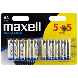Аккумуляторы и батарейки Maxell Alkaline  10xAA