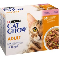 Корм для кошек Cat Chow Adult Salmon\/Green Bean Pouch 10 pcs