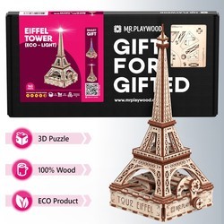 3D пазлы Mr. PlayWood Eiffel Tower Eco Light 10205