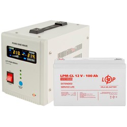 ИБП Logicpower LPY-PSW-800VA Plus + LPM-GL 12V 100 Ah 800&nbsp;ВА