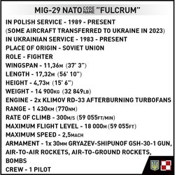 Конструкторы COBI MiG-29 (UA\/PL) 5840