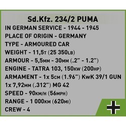 Конструкторы COBI Sd.Kfz. 234\/2 Puma 2287