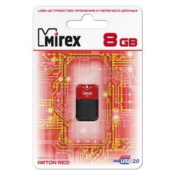 USB Flash (флешка) Mirex ARTON 8Gb (красный)