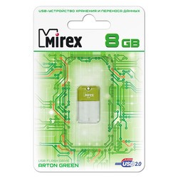 USB Flash (флешка) Mirex ARTON 8Gb (зеленый)
