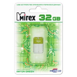 USB Flash (флешка) Mirex ARTON 32Gb (зеленый)