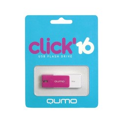 USB Flash (флешка) Qumo Click 16Gb (фиолетовый)