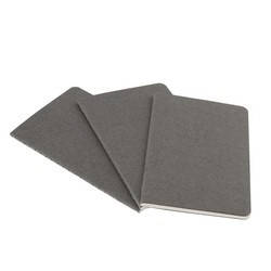 Блокнот Moleskine Set of 3 Plain Cahier Journals Pocket Pebble Grey