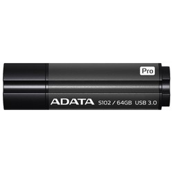 USB Flash (флешка) A-Data S102 Pro 64Gb (серый)