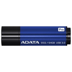 USB Flash (флешка) A-Data S102 Pro 64Gb (синий)