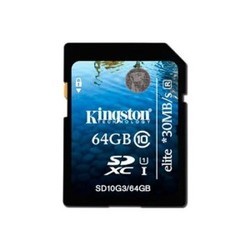 Карта памяти Kingston SDXC UHS-I Elite 64Gb