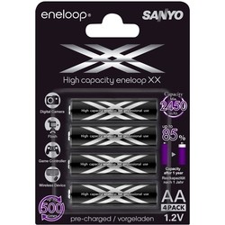 Аккумуляторы и батарейки Sanyo eneloop 4xAA 2450 mAh