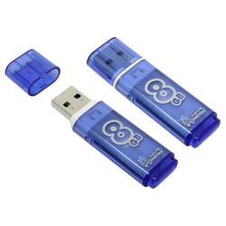 USB Flash (флешка) SmartBuy Glossy 8Gb (синий)