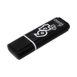 USB Flash (флешка) SmartBuy Glossy 64Gb (черный)