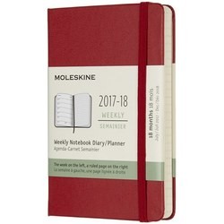 Ежедневники Moleskine 18 months Weekly Planner Pocket Red