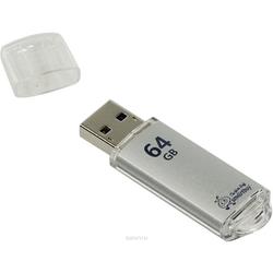 USB Flash (флешка) SmartBuy V-Cut 64Gb (серебристый)
