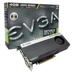 Видеокарты EVGA GeForce GTX 670 04G-P4-2673-KR