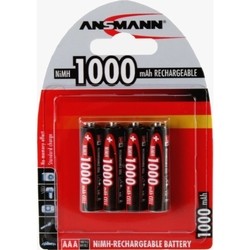 Аккумуляторы и батарейки Ansmann Global Line 4xAAA 1000 mAh