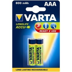 Аккумуляторная батарейка Varta LongLife 2xAAA 800 mAh