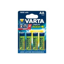 Аккумуляторная батарейка Varta LongLife 4xAA 1600 mAh