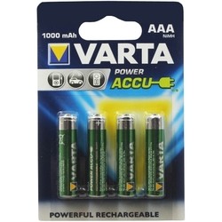 Аккумуляторная батарейка Varta Power 4xAAA 1000 mAh