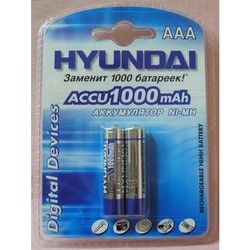 Аккумуляторы и батарейки Hyundai 2xAAA 1000 mAh